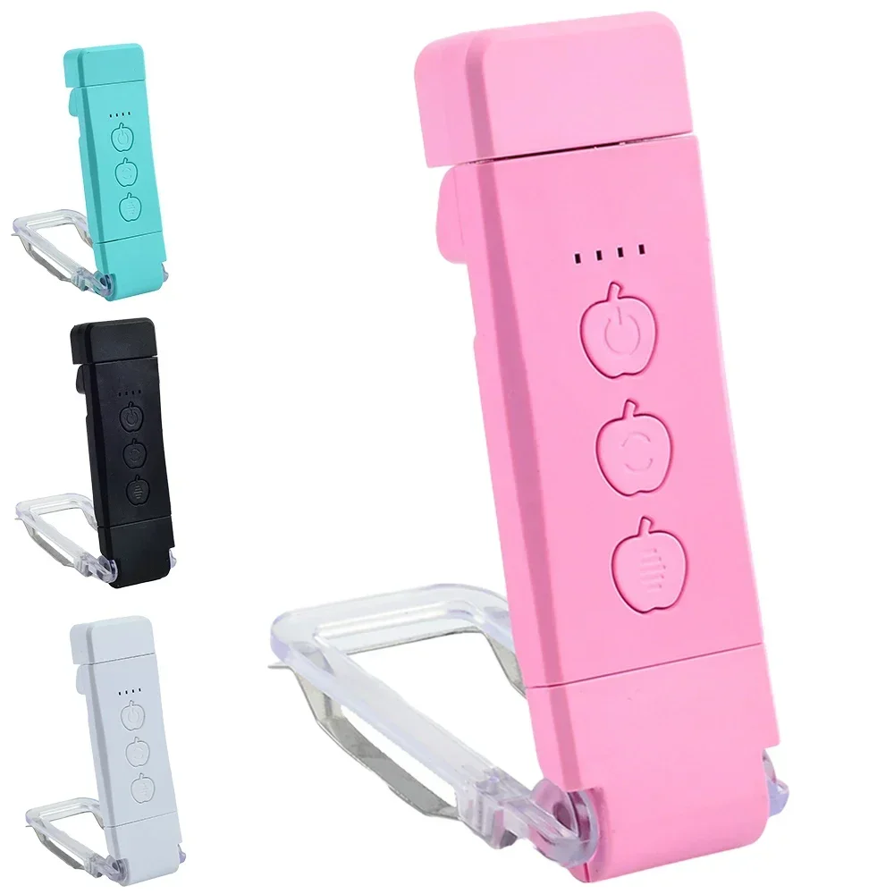 Luz LED de libro recargable por USB, luz de escritorio con Clip portátil de 1800K-6000K, 500mAh, luz de lectura de marcapáginas, brillo ajustable, 15 engranajes