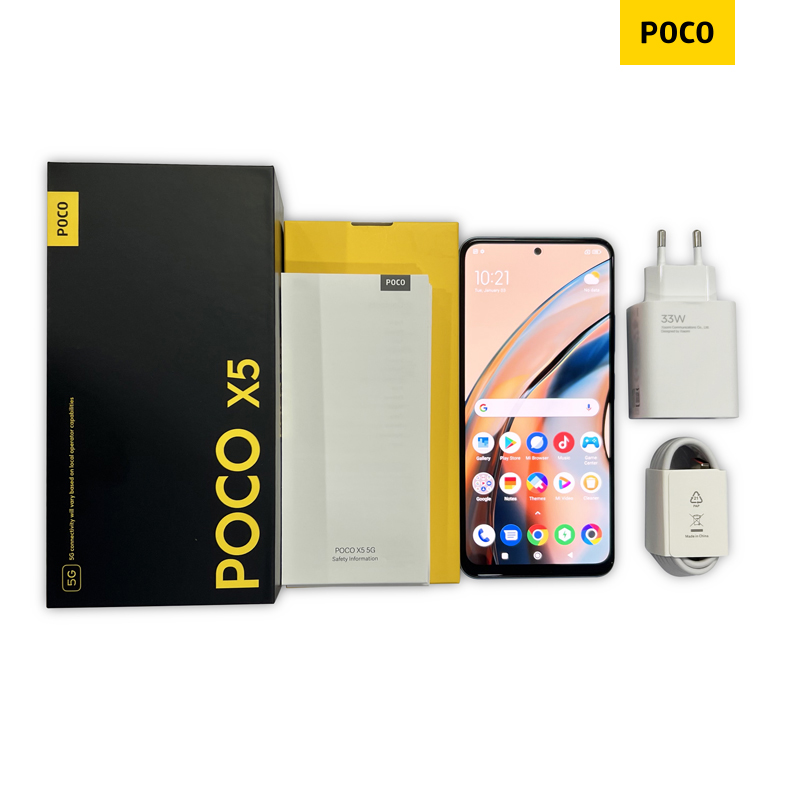 Global Version POCO X5 5G 128GB/256GB Cellphone 120Hz AMOLED DotDisplay Snapdragon 695 NFC 33W Fast Charging 48MP Camera