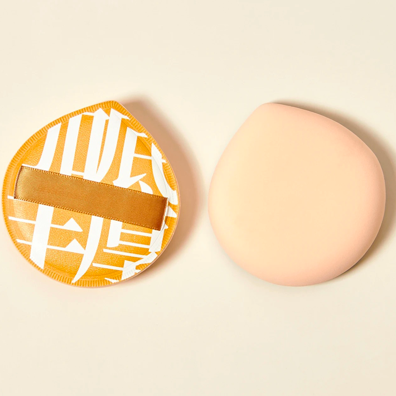 Grande soffio per trucco Waterdrop, spugna morbida di zucchero filato, per fondotinta e correttore, uso bagnato e asciutto, lunga durata, unisex, sicuro per la pelle