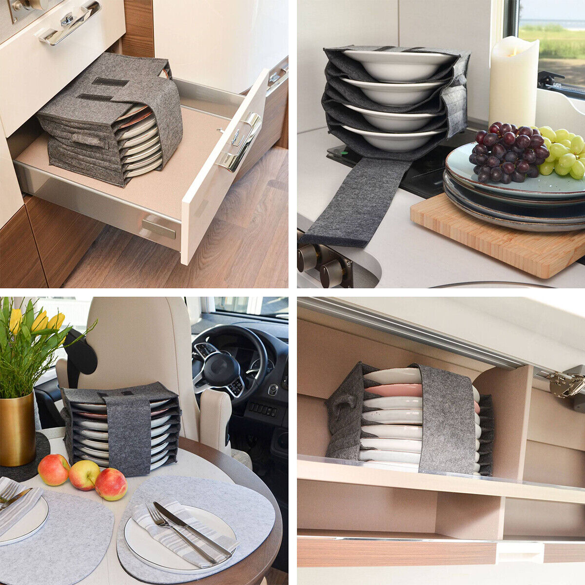 1PCS Caravan Geschirr Lagerung Platte Halter Für Wohnmobil Campervan Boot Schrank Innen Geschirr Racks Zubehör