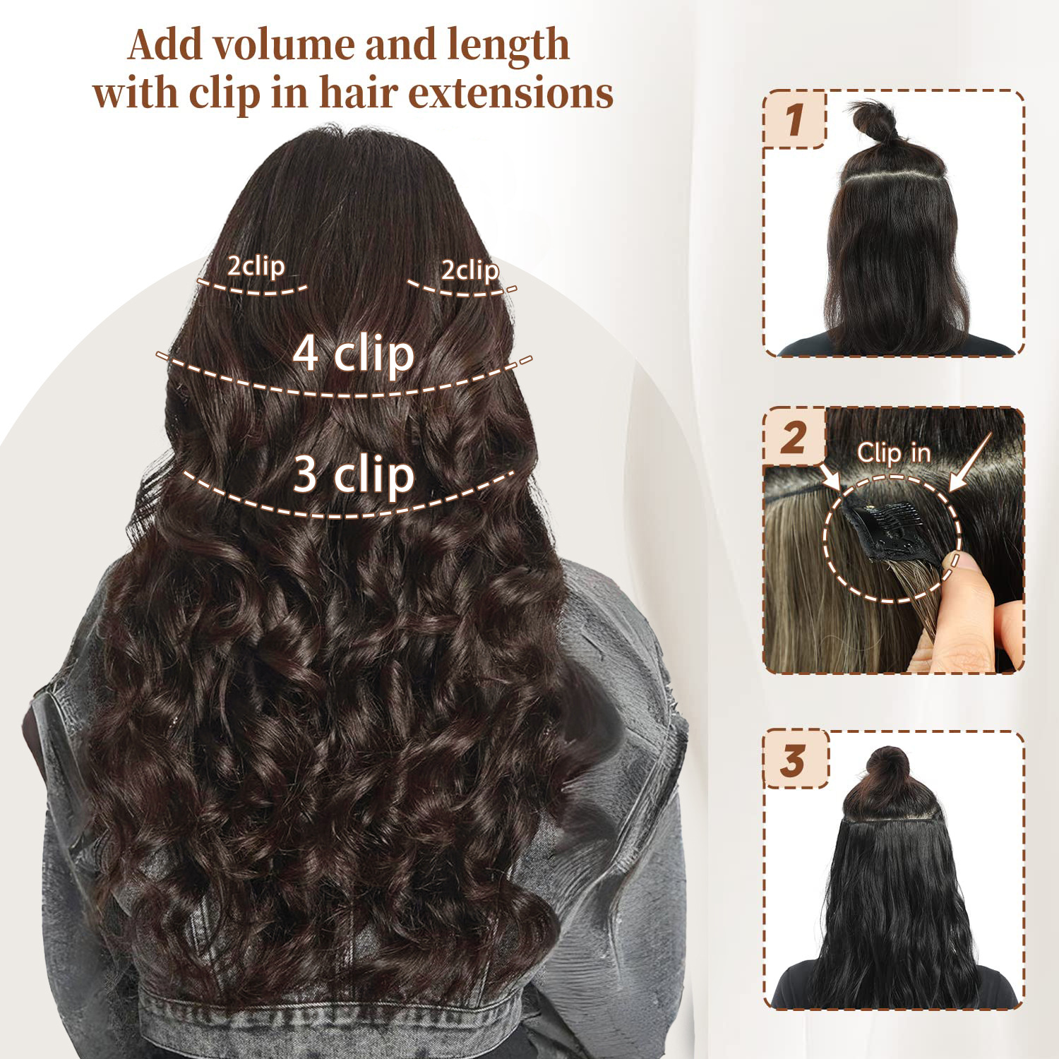 人工毛エクステンション,長くて巻き毛のヘアピース,太いフレンチカーリー,ロイヤルロール,偽の髪,26インチ