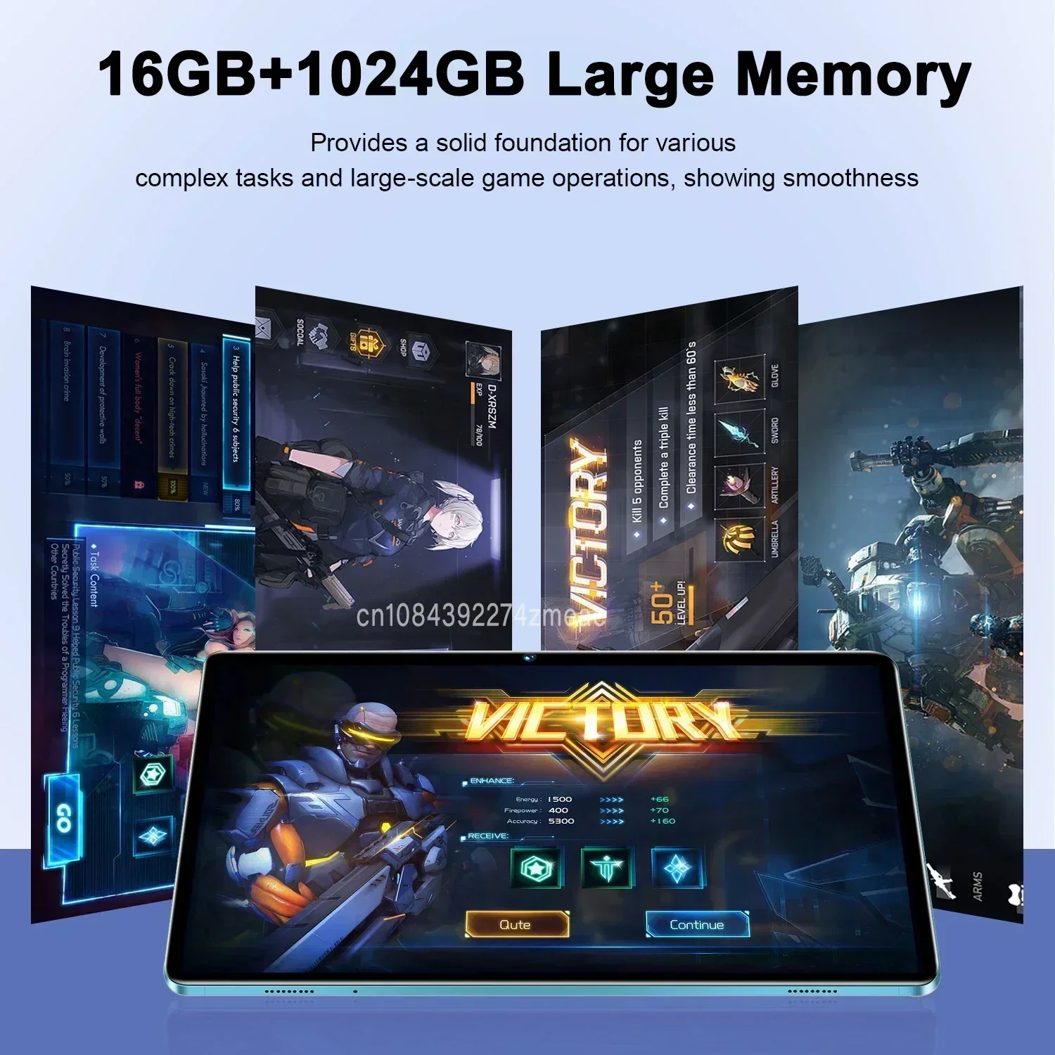 Tablette originale Pad 8 ultra Android 14.0 PC 10.1 pouces 16GB 1TB tablettes 16MP 32MP 10000mAh 10 cœurs qualcomm8 sen 2 tablettes réseau