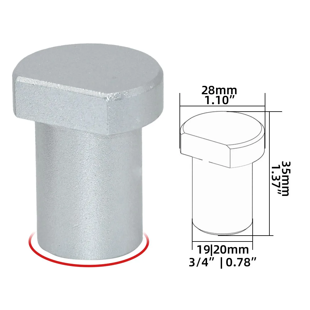 4 ชิ้น Workbench Peg เบรคสุนัข, ไม้ Bench Clamp 19/20 มิลลิเมตรอลูมิเนียม Stopper, Workshop ตารางจํากัดบล็อกเครื่องมือ