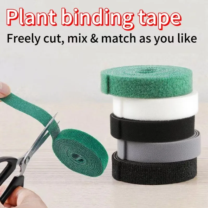 1/3/5Home Garten Schnur Pflanzen Krawatten Nylon Pflanzen Verband Garten Liefert Haken Schleife Bambus Cane Wrap Unterstützung wiederverwendbare Pflanzen Accessoy