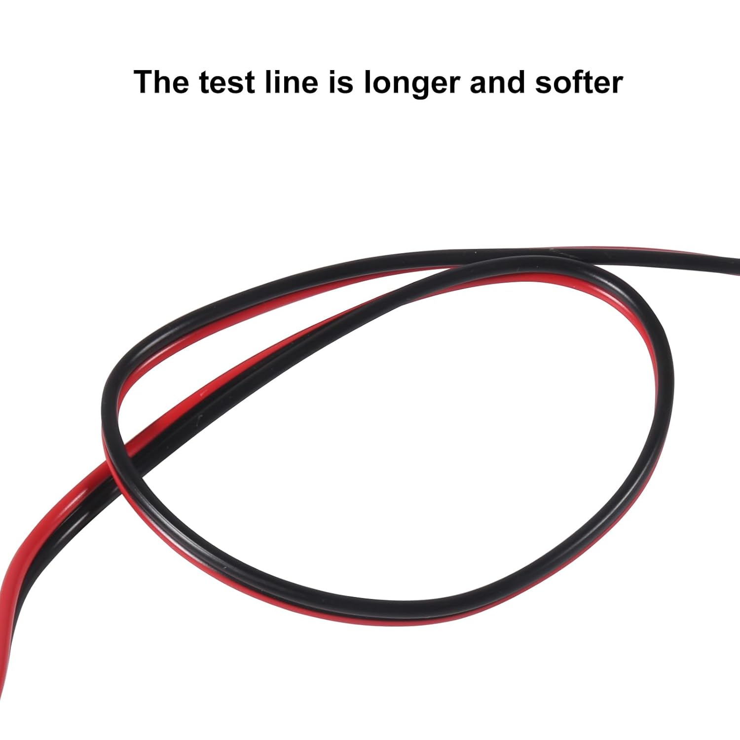 2 cables de prueba con conector banana de 4 mm a pinza de cocodrilo (100 cm/3,3 pies) |   Cables de puente de cobre premium con cable flexible suave