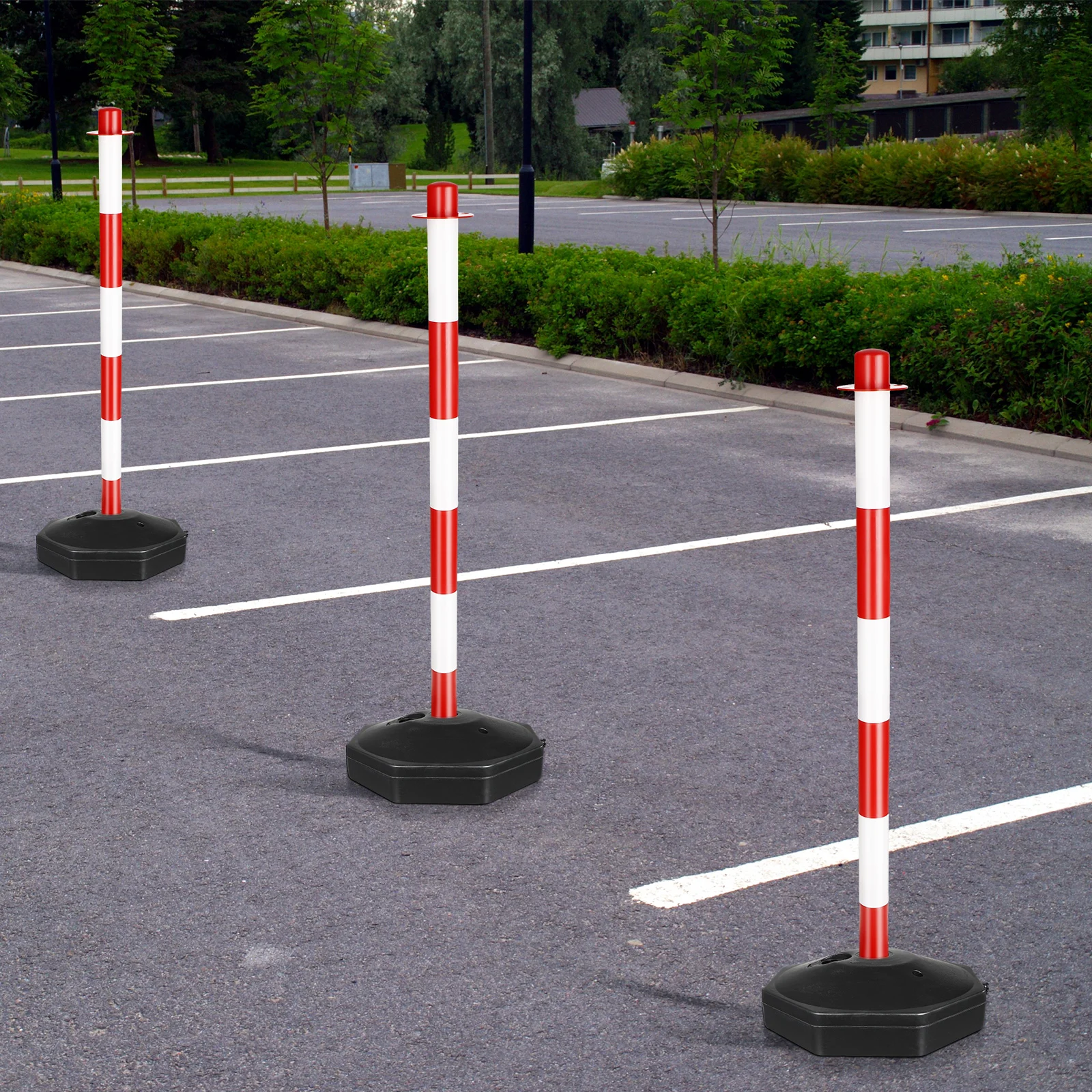 1pc Traffic Cone Road Barricade Isolation Pile With Fillable Base Water To Maintain Outdoor Traffic Parking Warning Safety
