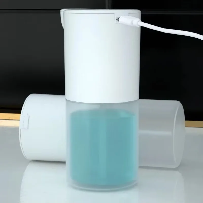 350ML Touchless Flüssigseifenspender Schaum USB Aufladbare Schaum Handwaschmaschine Maschine Badezimmer Smart Infrarot SensorSoapDispenser