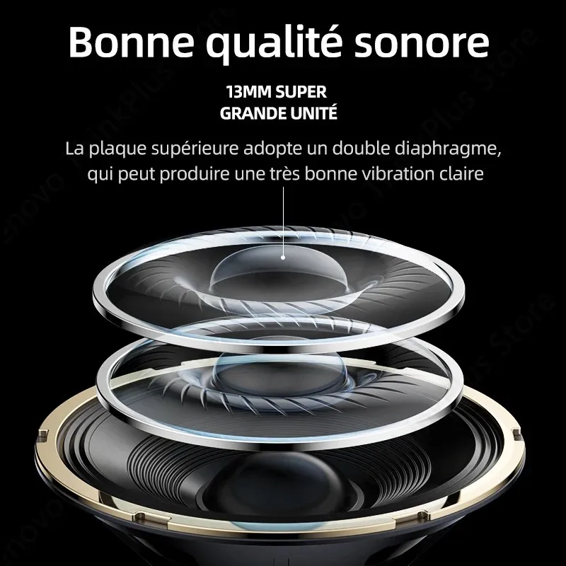 Lenovo LP40 sans fil Bluetooth écouteurs TWS contrôle tactile casque de jeu HD appel avec micro écouteurs 2025 nouveau choix