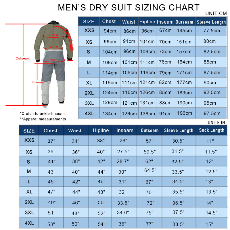 Traje seco de entrada frontal con calcetines con cremallera en relieve para canoa, navegación, remo, Rafting, pesca, kayak en condiciones extremas