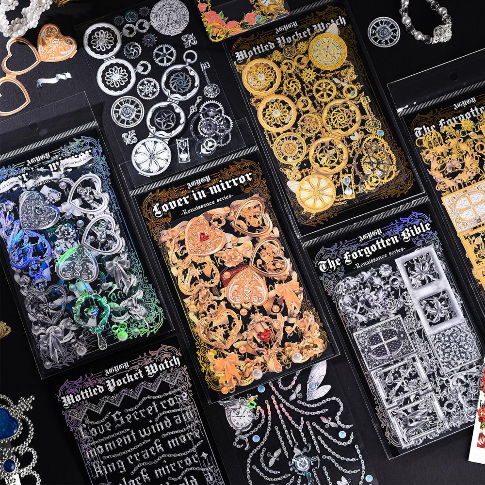 Pegatinas KPop Galore: la última colección de lindas pegatinas coreanas estéticas y brillantes para Toploader Deco Journaling & More