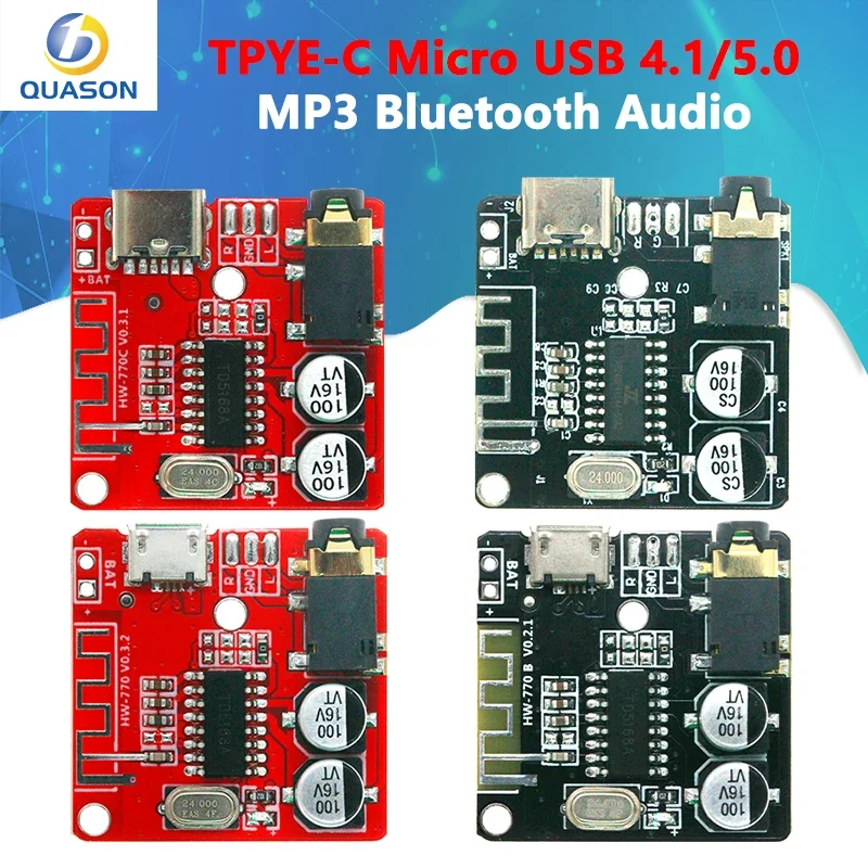 Плата аудио-ресивера с функцией Bluetooth 5,0, MP3, декодер не допускающий потерь, беспроводной стерео музыкальный модуль 3,7-5 в XY-BT-Mini