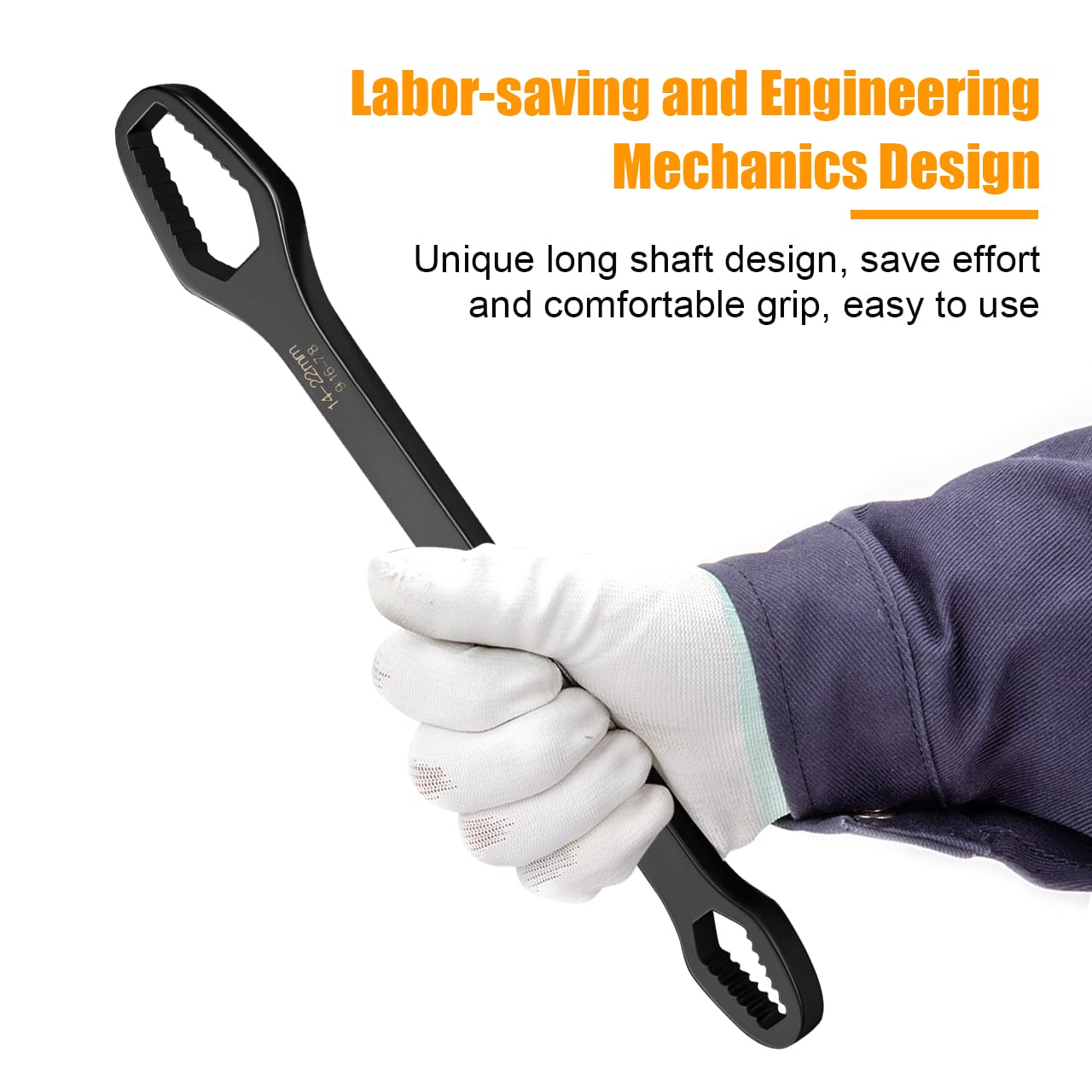 Llave de caja de doble extremo 3 a 17, llave hexagonal sólida, herramienta de reparación para tornillos y tuercas, negra, multifuncional, varios diámetros