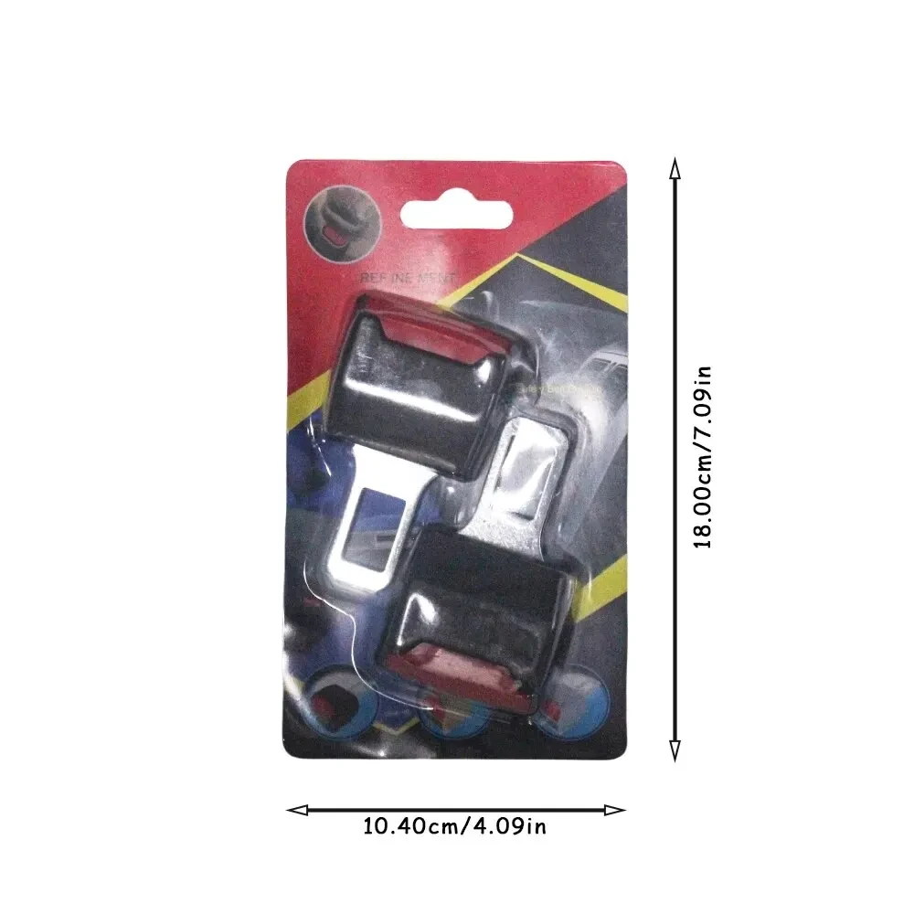 Extension de Clip de ceinture de sécurité de voiture, 2 pièces, boucle de verrouillage de ceinture de sécurité, prise d'insertion épaisse, boucle de sécurité