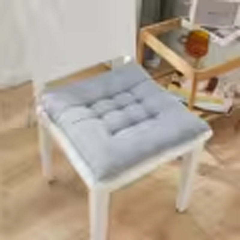Solid Chair Cushion Square Mat Cotton Upholstery Soft Padded Cushion Pad Office Home Or Car Garden Sun Lounge Seat Cushion