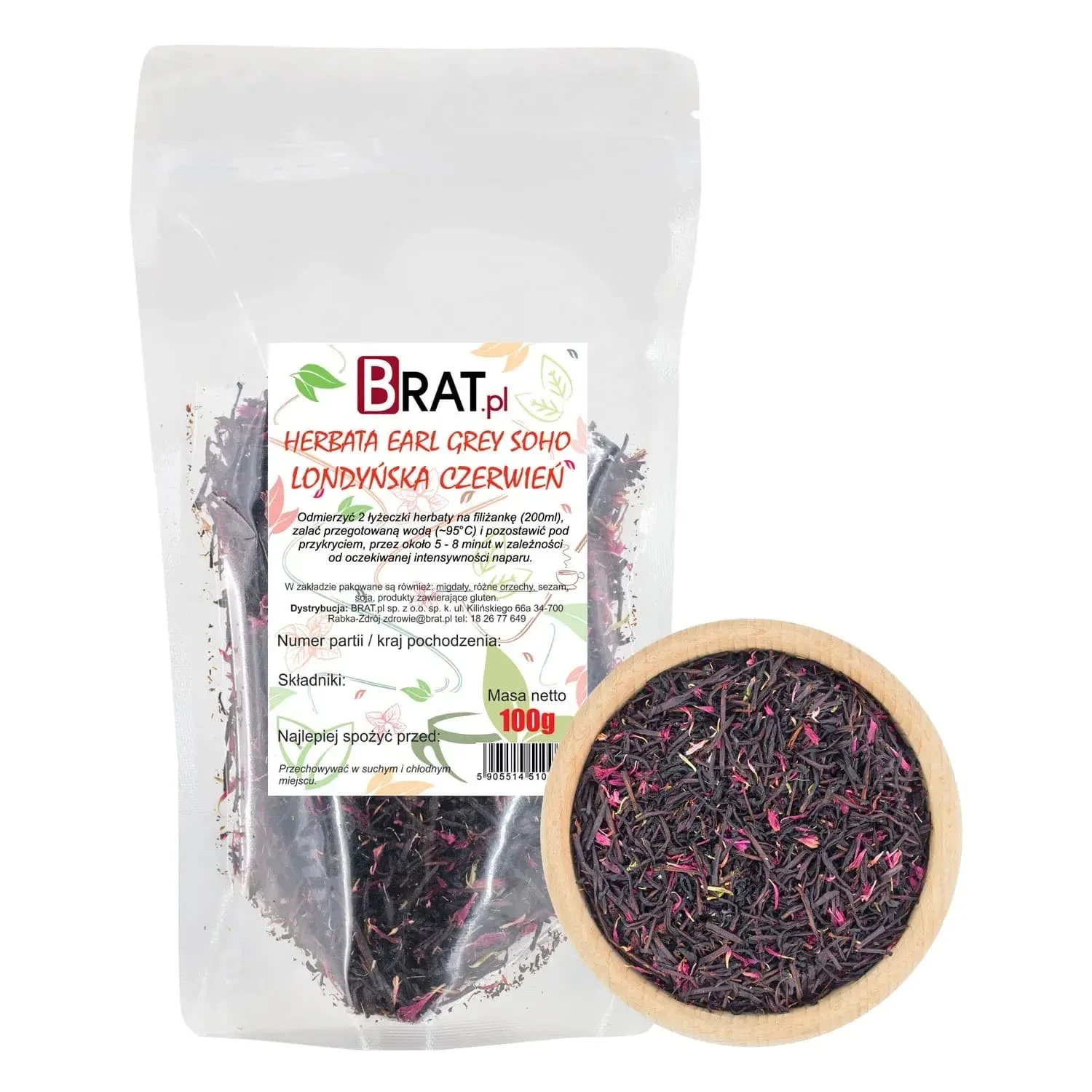 Herbata Earl Grey Soho - Londyńska Czerwień 100g