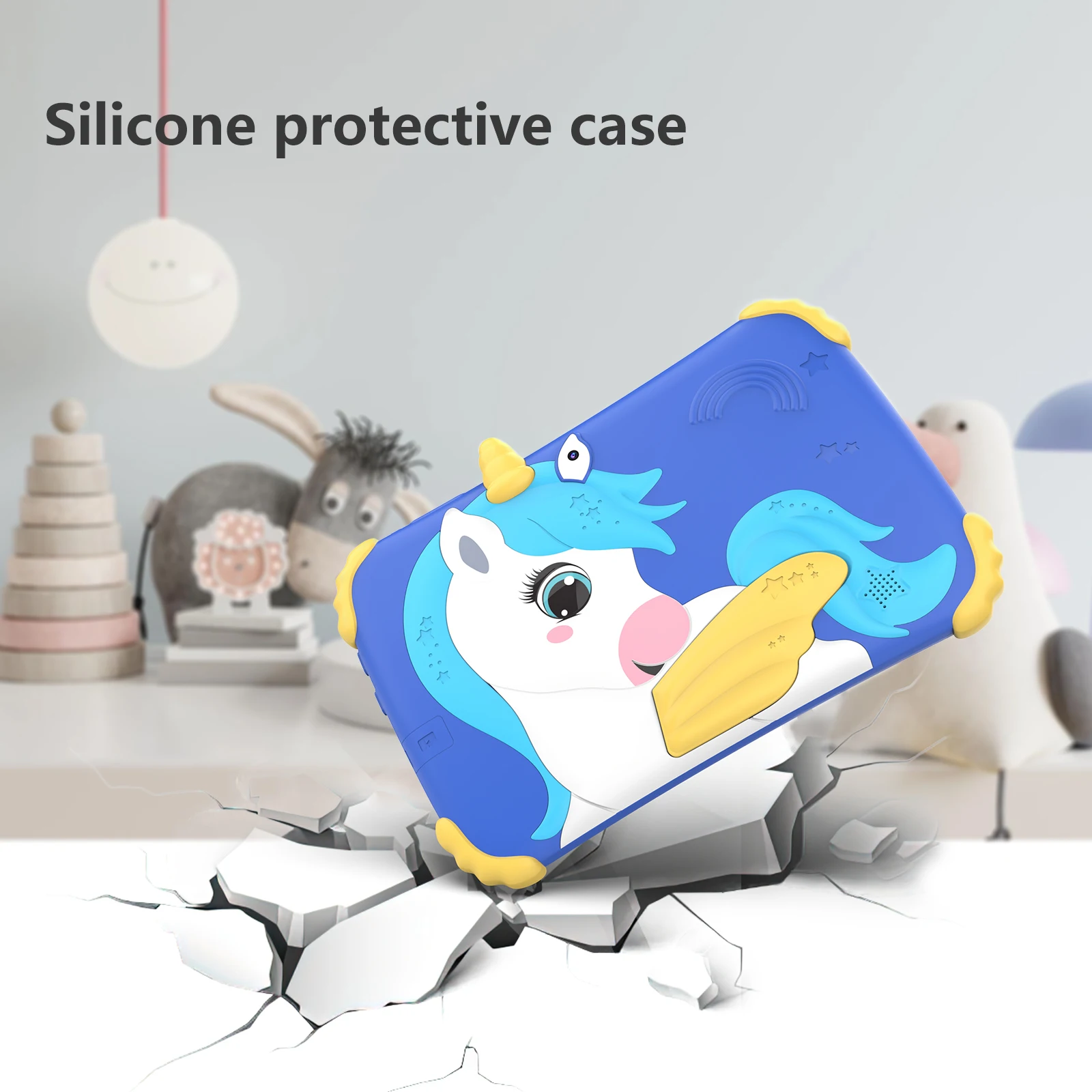 Tabletas Android de 7 pulgadas para niños, tabletas con Wifi, protección ocular, tabletas de aprendizaje, Software educativo para juegos, PC
