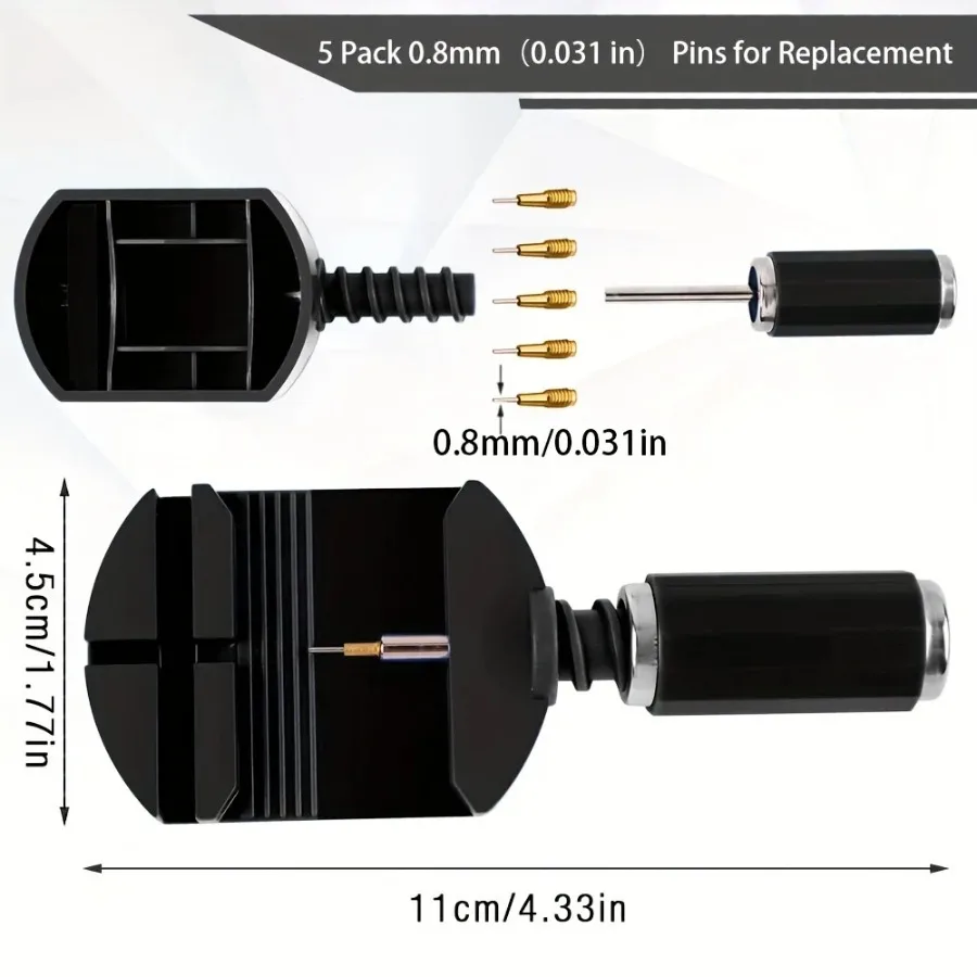 ชุดเครื่องมือถอดลิงค์นาฬิกา, เครื่องมือสายนาฬิกาสายโซ่ Pin Remover ชุดเครื่องมือซ่อมแซมสําหรับการปรับสายนาฬิกา, Watc