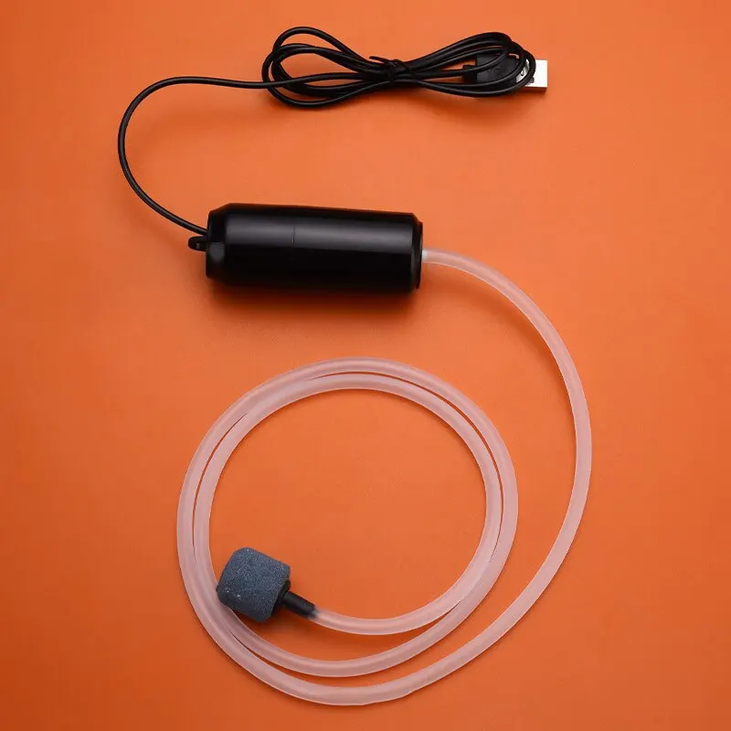 자동 산소 발생기 소형 산소 펌프 휴대용 미니 USB 충전 물고기 탱크 산소 펌프 물고기 농업 수족관 용품