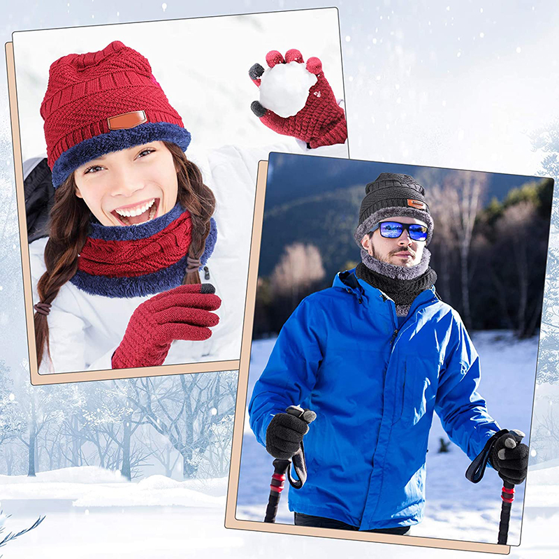 2022 inverno uomo donna berretto cappello lavorato a maglia berretto invernale berretto femminile sciarpa collo di lana spessa berretto passamontagna maschera cappelli cofano Set