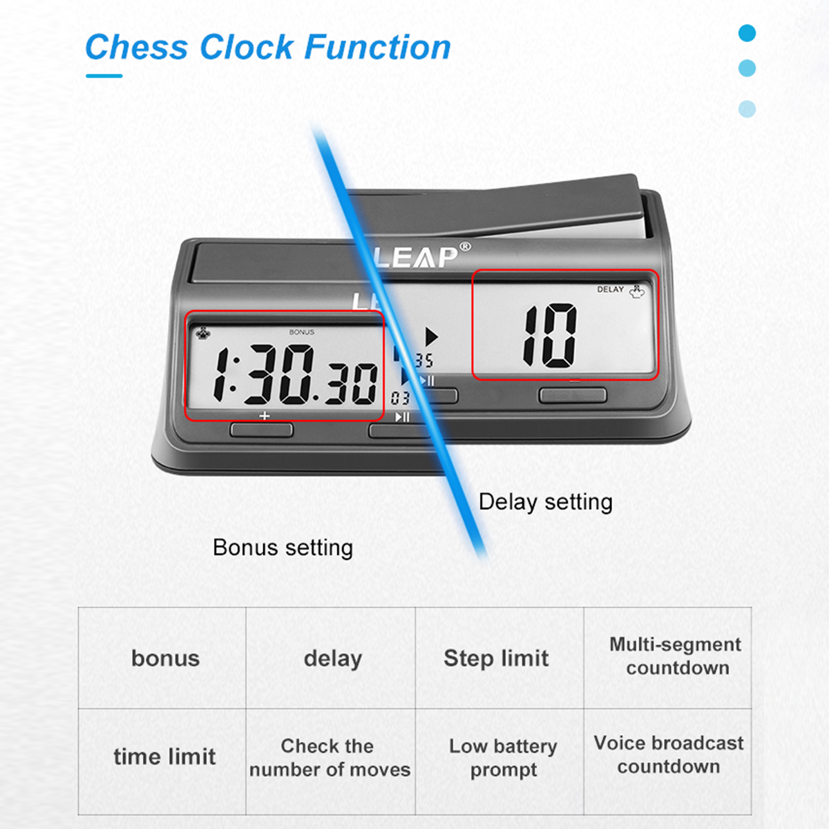 Profession elle Schachuhr multifunktion ale Digitaluhr genaue Zählung Countdown Timer Brettspiel Stoppuhr