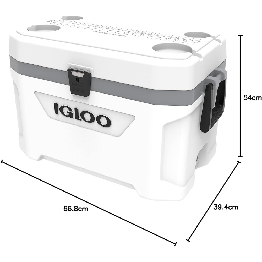 Igloo Marine Ultra 54 Cool Box, 51 litros, blanco