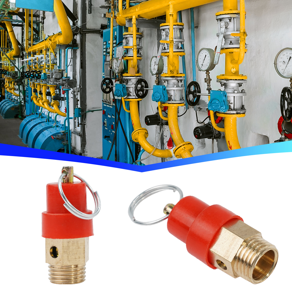 1 pz ottone 1/4 "1/8" per BSP 8kg compressore d'aria valvola limitatrice di sicurezza pressione 120PSI pompa aria compressore d'aria filettatura a 2 punti