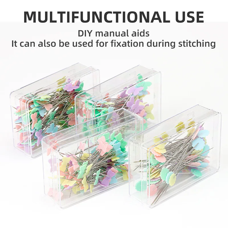 100 sztuk odzież ręczne pozycjonowanie igła w kształcie szpilki szycie haft narzędzia do patchworku igła mocująca Handmade DIY akcesoria
