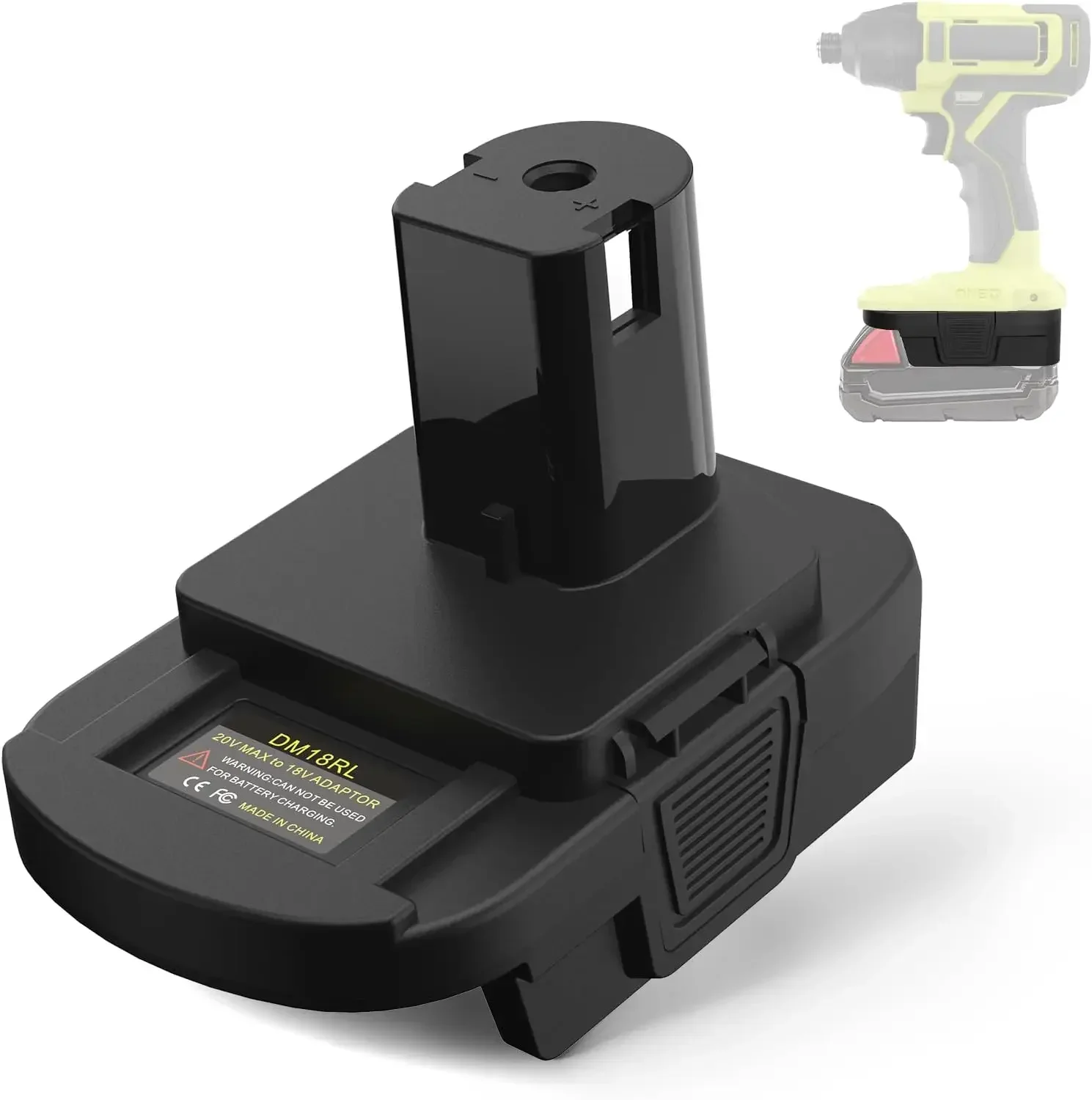 Convertidor adaptador de batería con USB para Dewalt 20V Li-ion para batería de iones de litio Milwaukee 18V a herramienta de batería de iones de litio Ryobi de 18V
