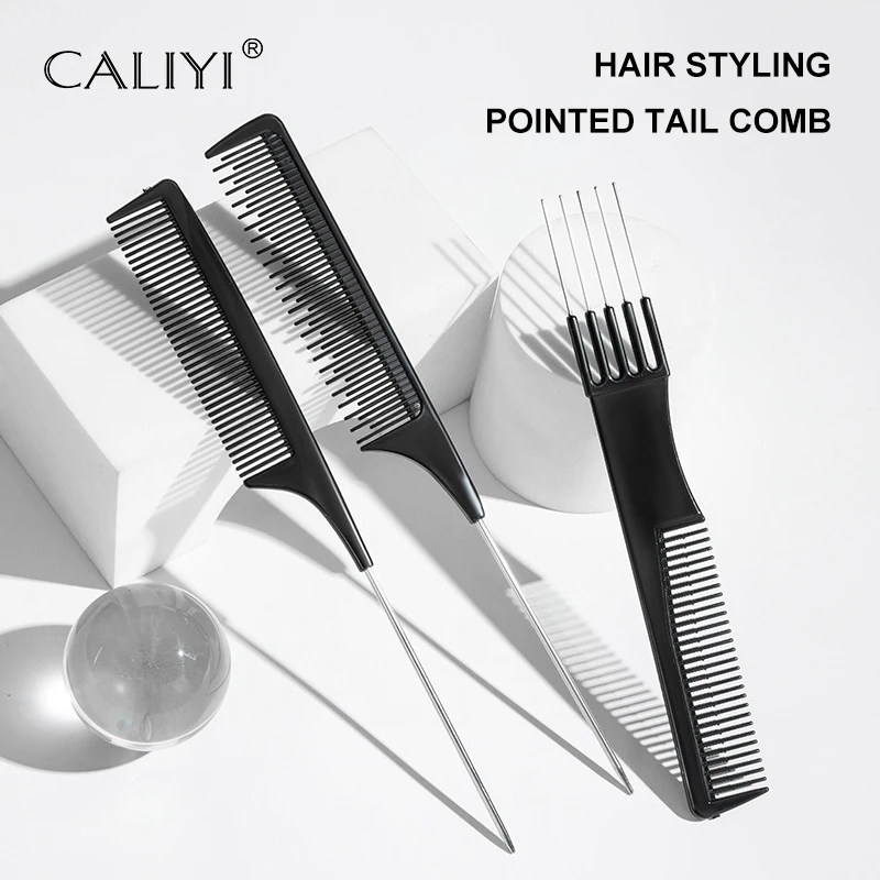1/3 pçs pente de cabelo escova alisamento pente profissional escova portátil fofo pente de cabeleireiro anti estático ferramentas estilo