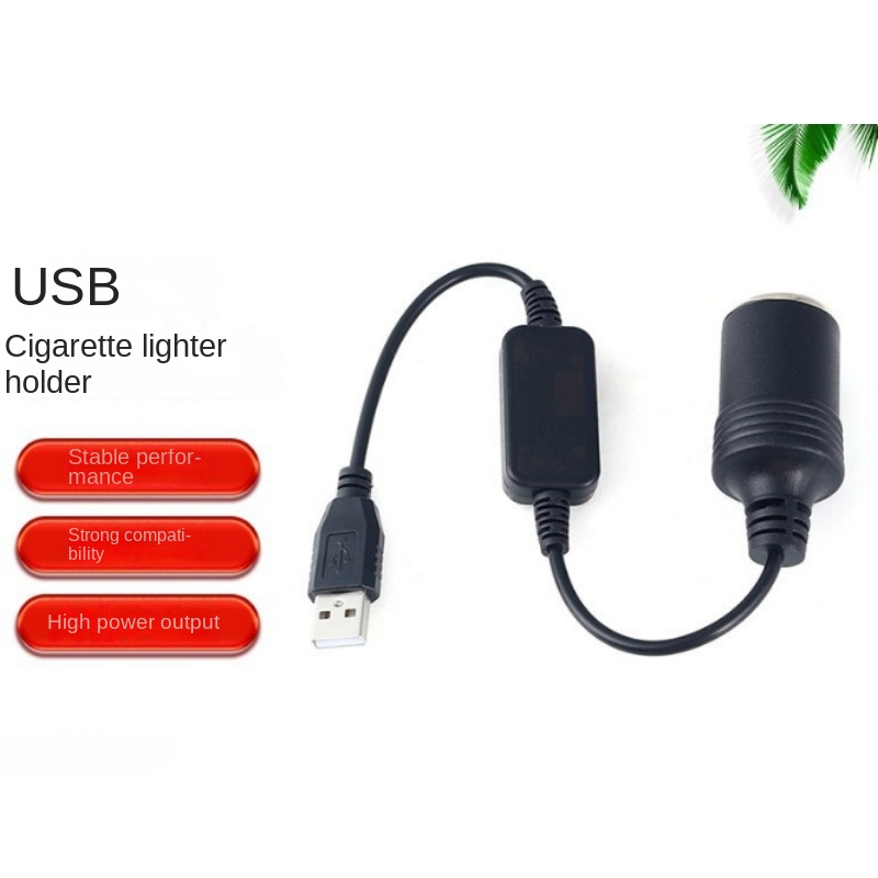 1pc 5V 2A USB Zu 12V Zigarette Leichter Buchse USB Männlich zu Weiblich Zigarette Leichter Adapter konverter Auto Elektronik Zubehör