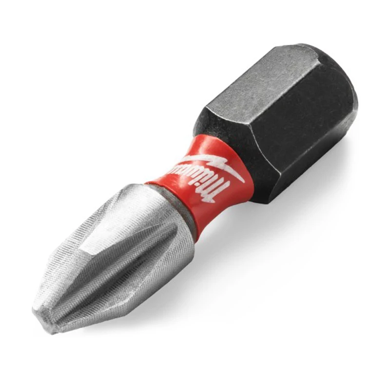 Milwaukee Original PH2 25MM Shock Wave Impact Bit Hardness Alloy Driver Head Screwdriver Wrench Screw Drill Bits Tool Attachment