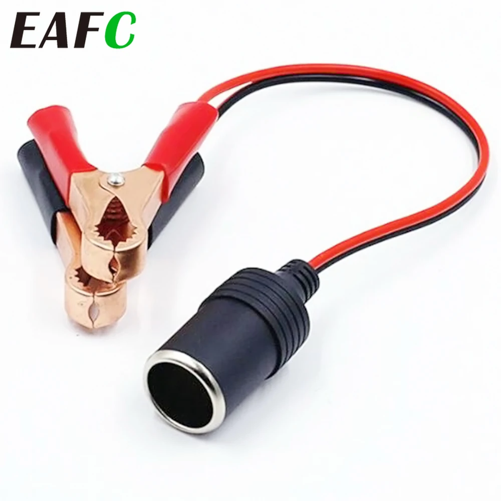 Terminal de bateria de carro clip-on isqueiro adaptador de tomada de energia 12v acampamento natal