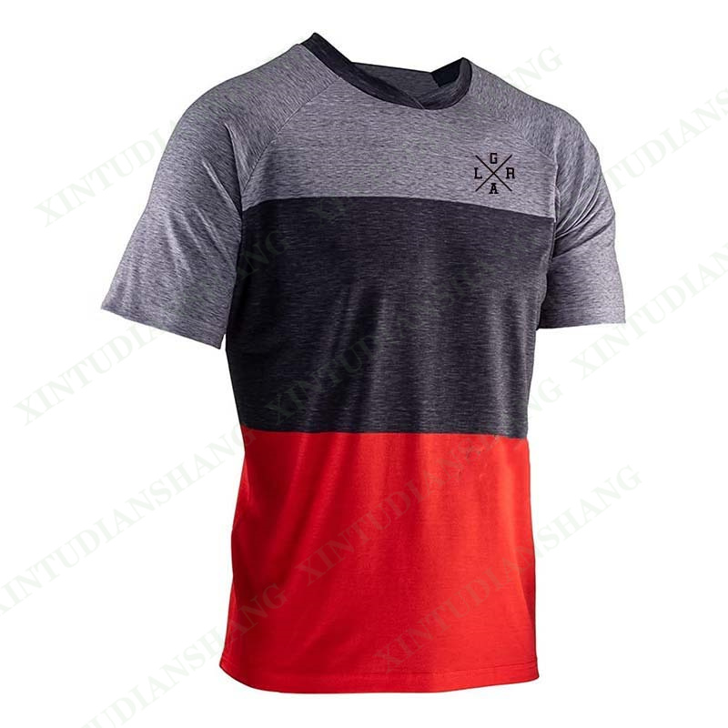Camiseta holgada de manga corta para ciclismo de montaña, jersey de motocross de secado rápido, ropa para exteriores
