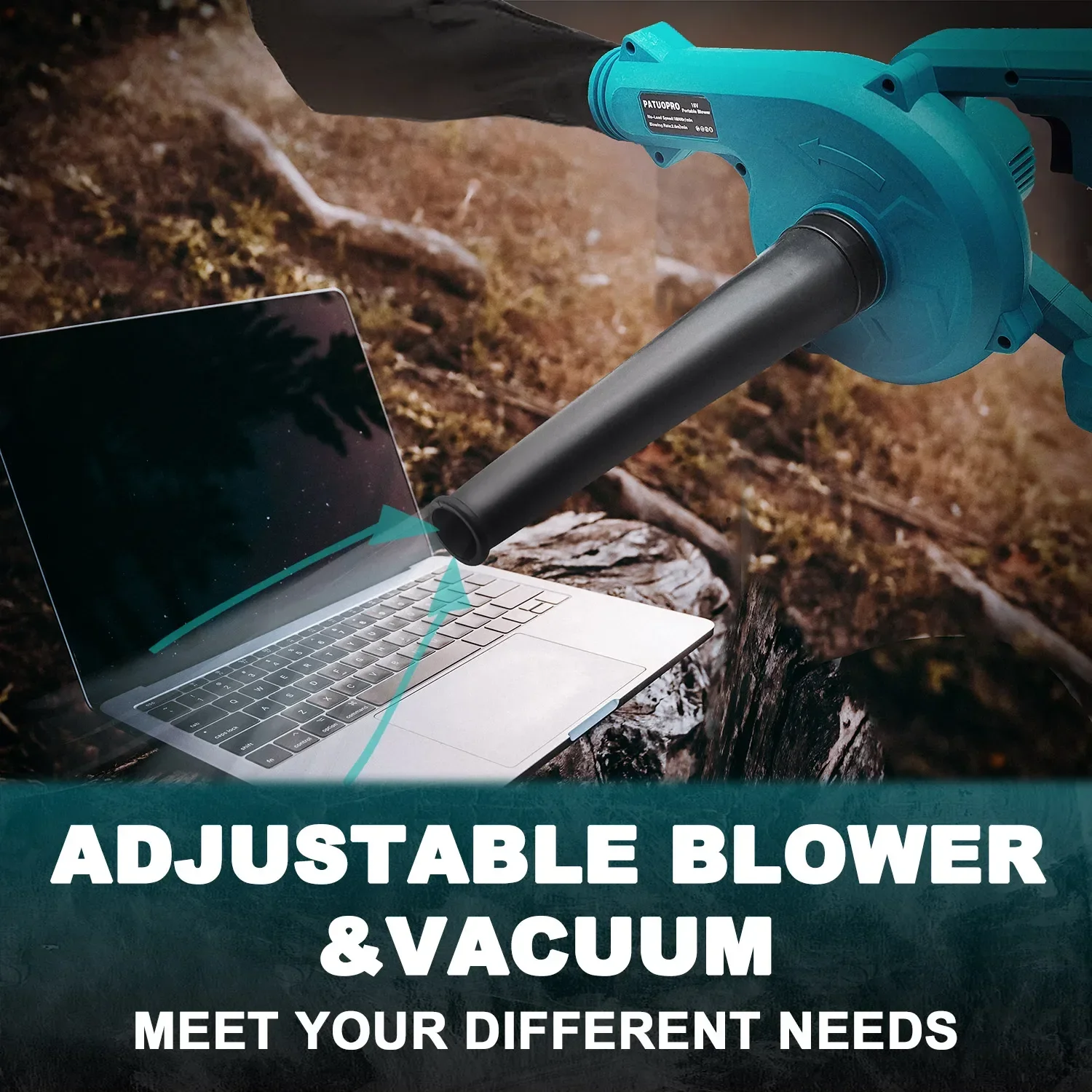 19000RPM Cordless Leaf Blower For Computer Dust Collector Dust Snow Blowing Hand Power Tools For Makita 18V Battery(No Battery)
