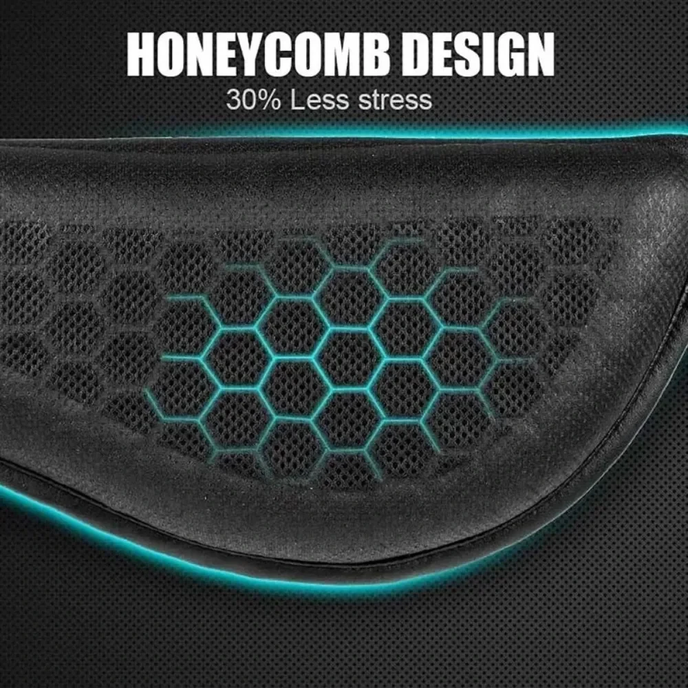 Almofada de assento de motocicleta 3d favo de mel antiderrapante almofada de assento de gel moto alívio de pressão almofada de assento de passeio acessórios de moto