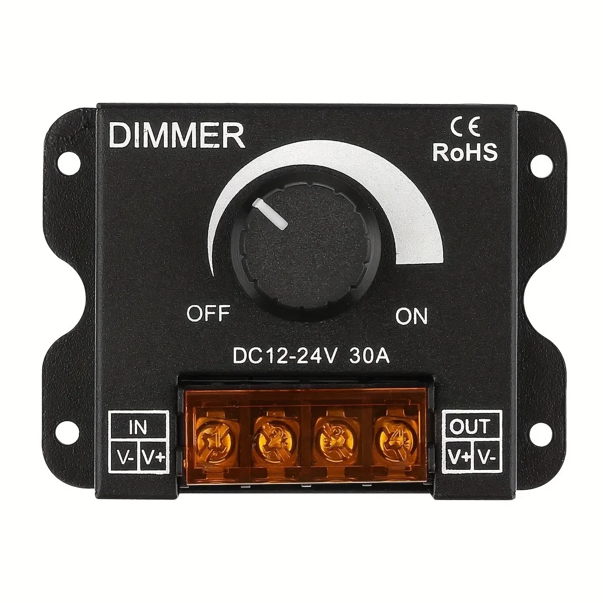 DC 12 V-24 V LED Dimmer 30A LED Monochroom Controller PWM Digitale Traploos Dimmen voor Lamp strip Enkele Kleur Lamp