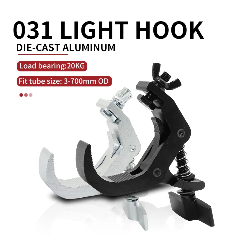 ไฟเวที Truss LED Par Beam Light Hooks อลูมิเนียมไฟเวที Hook Club แขวน Clamp Professional Disco DJ อุปกรณ์
