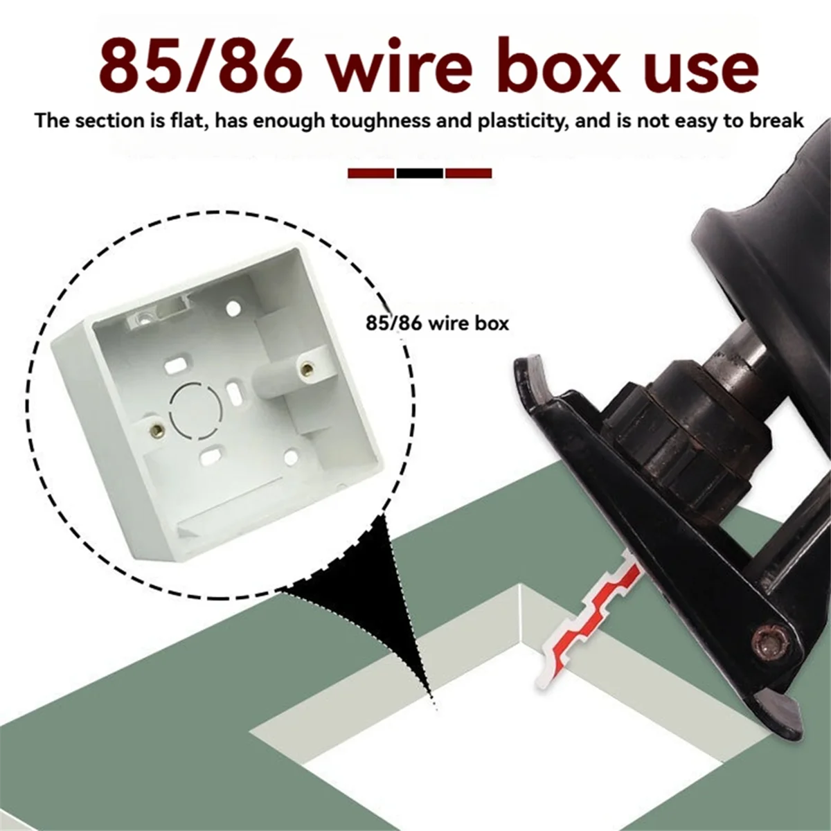 BABQ Mini Reciprocating Jig Saw Blades Drywall Reciprocating Saw Blade 85/86 Type Wire Box Drywall Access Sawzall Blades 5Pcs