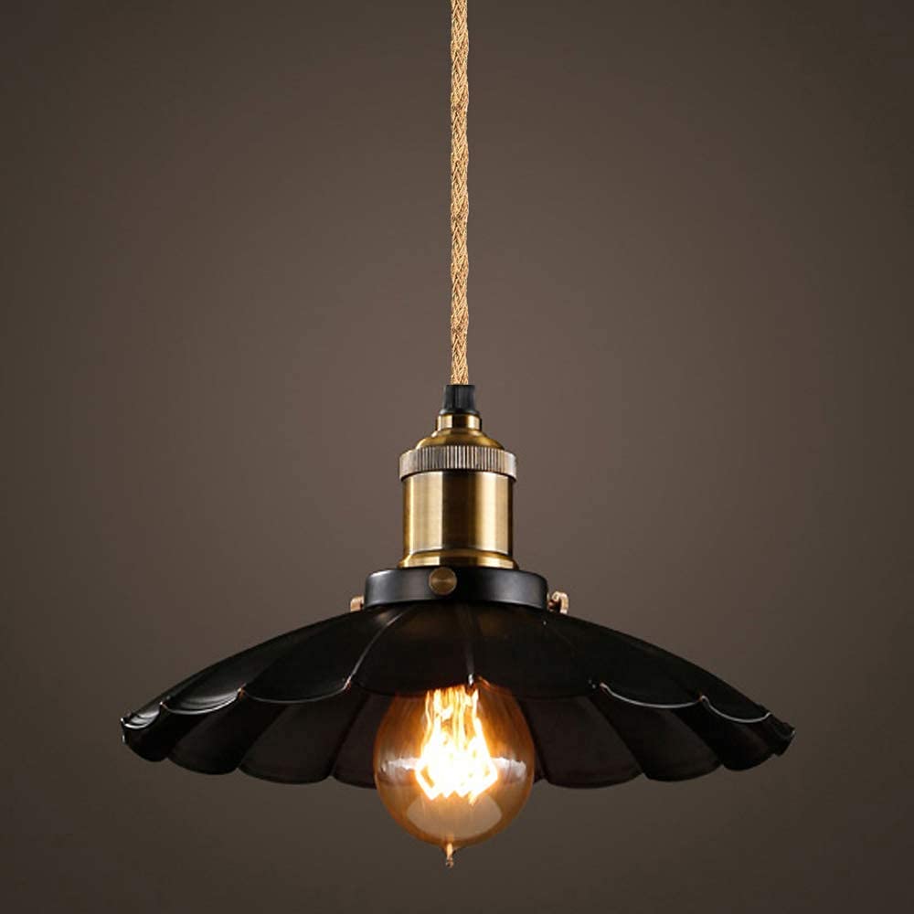 Genixgreen E27 Lampensockel Netzkabel EU-Stecker Hanfseil 2 Meter elektrischer Draht Fassung Kupferfassung Retro EIN/AUS-Schalterkabel