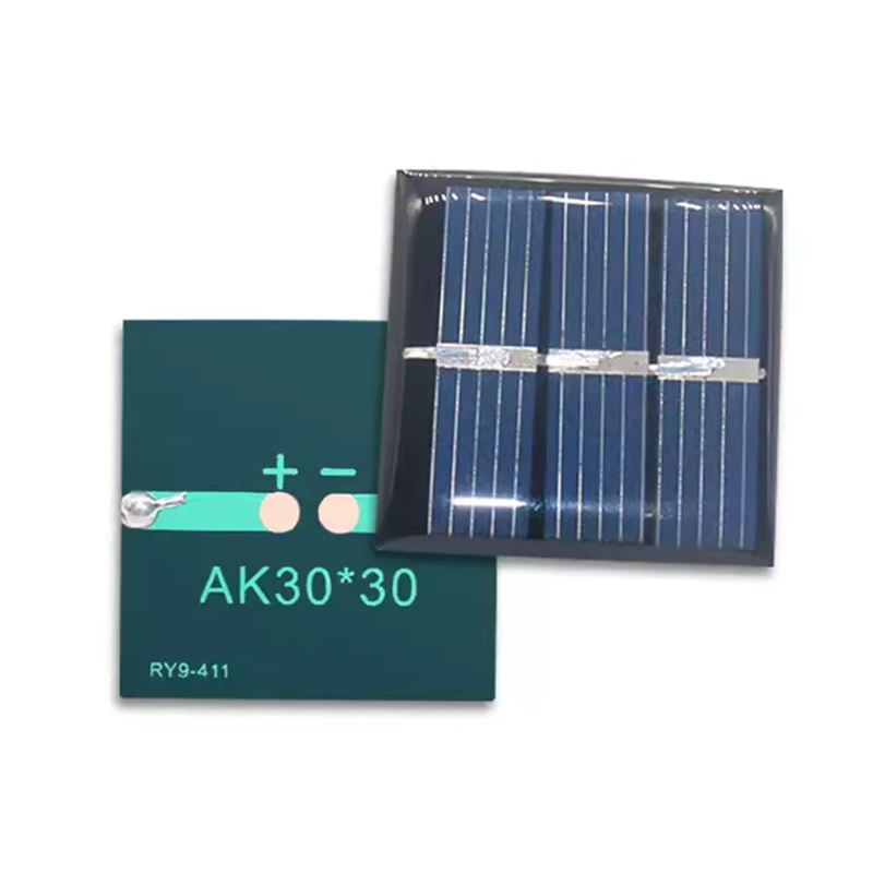 Zonnepaneel Druppellijmbord 30X30 1.5V 60ma Polykristallijn Silicium Module Buiten Opladen Dc Moto