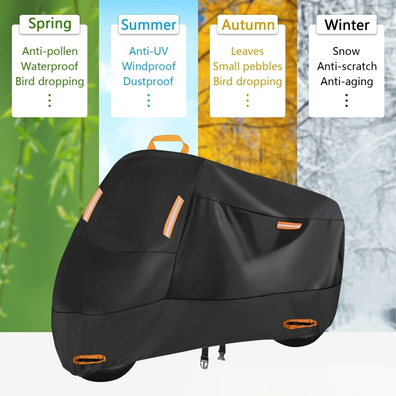 Motorcycle jersey cover Dust cover sunscreen thickened builtin Oxford cloth cover cover coat