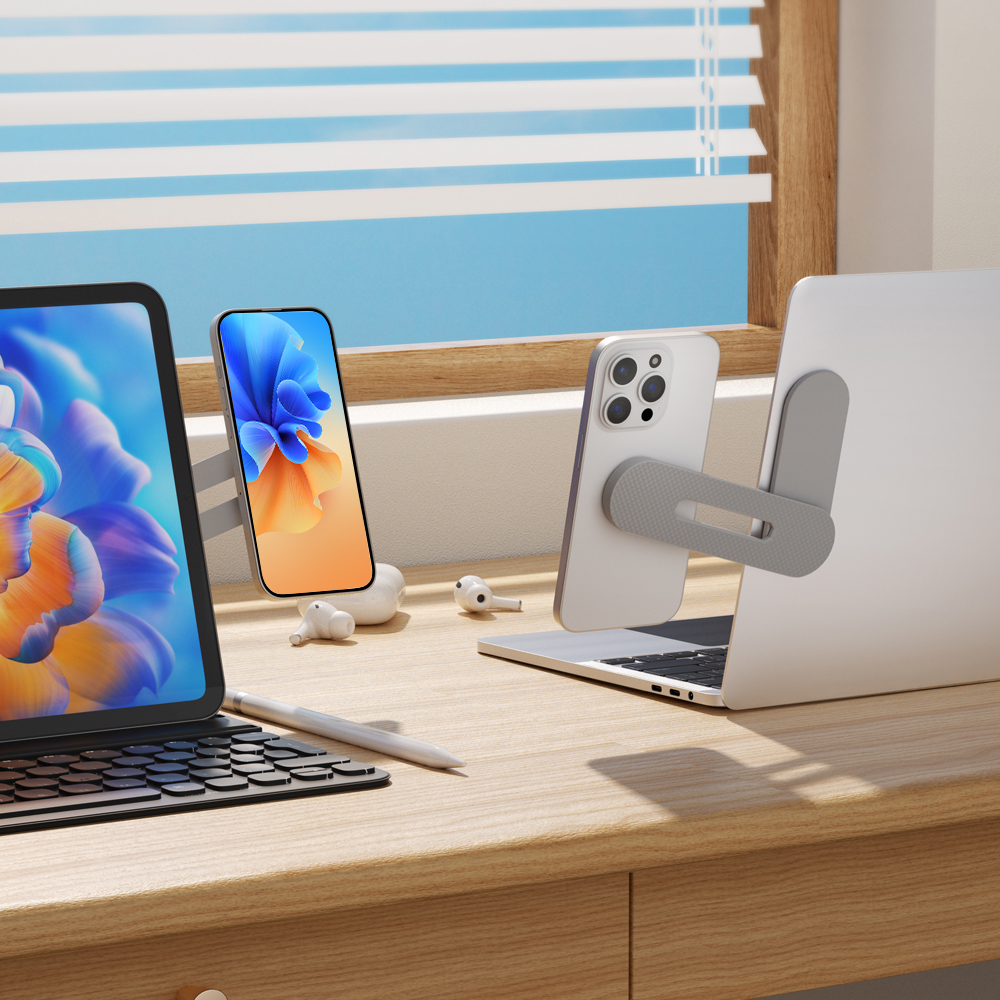 Magnetischer Klapphalter, Handy-Ständer, Verlängerung, Multi-Screen, verstellbare Laptop-Seitenmontage, zum Anschließen von Tablet-Halterungen für iPhone