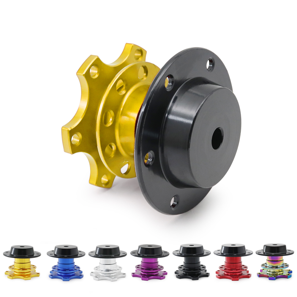 ユニバーサルアルミステアリングホイールクイックリリースハブアダプタ 6 穴ステアリングホイールリムーバブルスナップオフボスキット