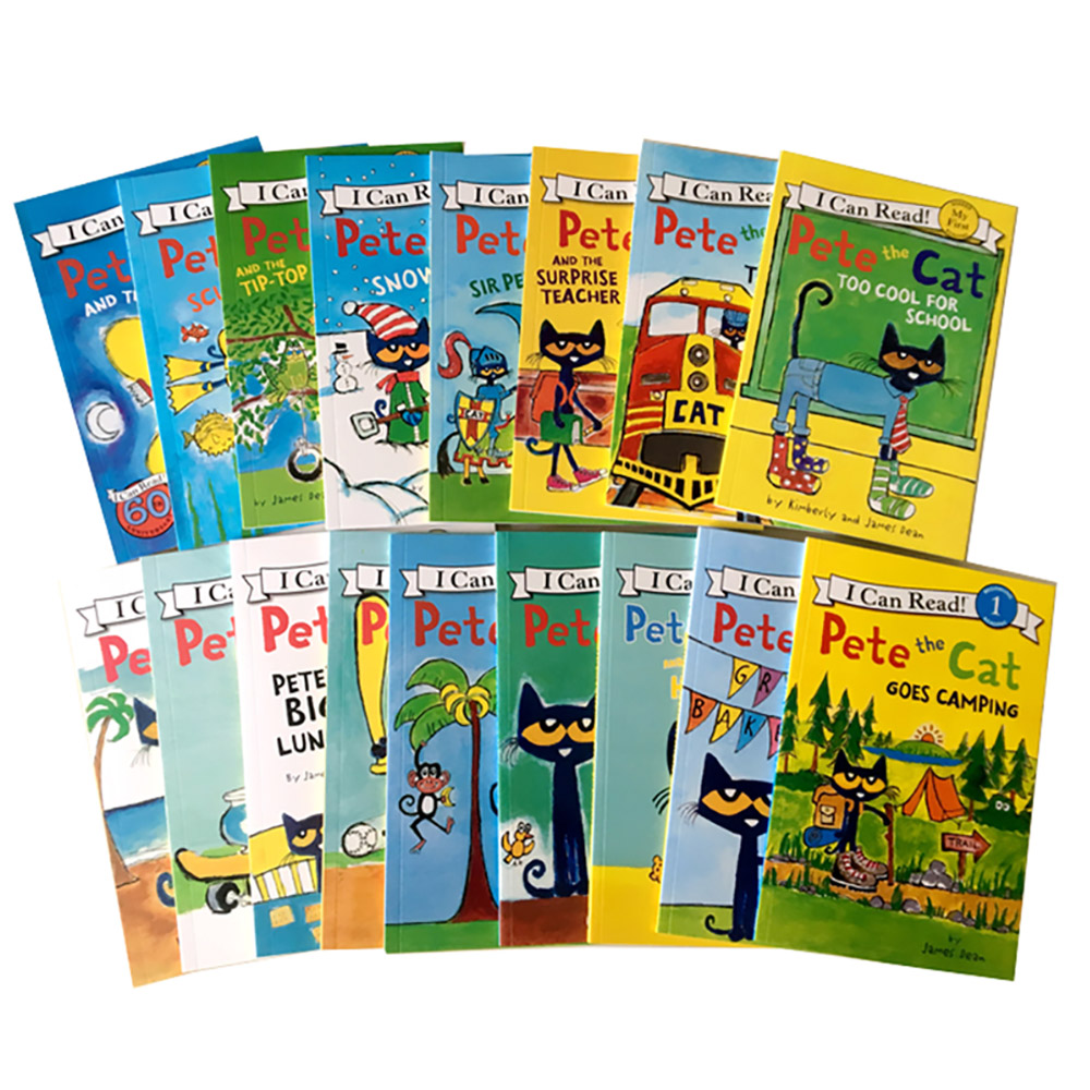 Детские книжки Pete The Cat, детские известные рассказы, изучение английских рассказов, Набор детских книг для чтения, подарки для баб