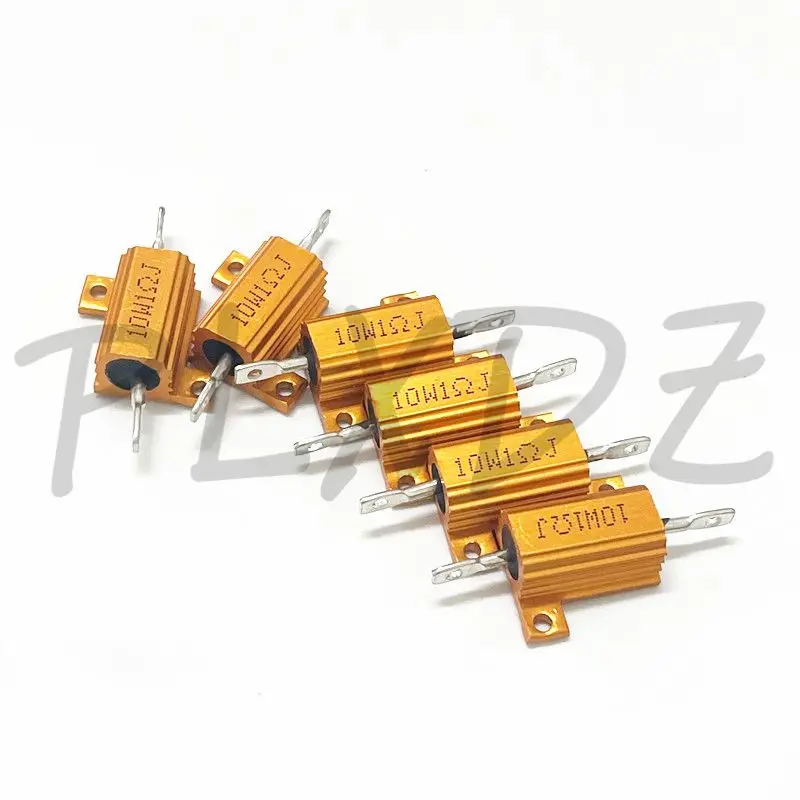 10W 25W Aluminum Power Metal Shell Case Wirewound Resistor 0.1R ~ 30K 0.1 1 2 3 4 5 6 8 10 20 25 30 100 150 470 1K 10K ohm RX24