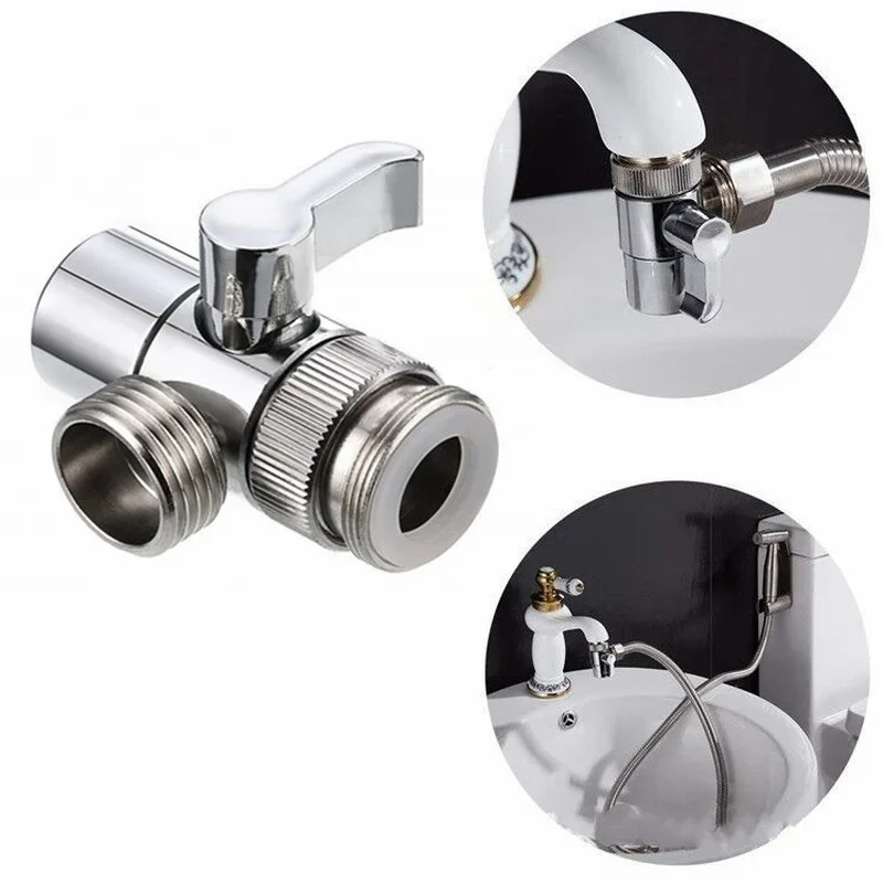 Zinklegering/kunststof schakelaar kraanadapter aanrecht splitter omschakelklep waterkraan connector voor douche badkamer accessoire