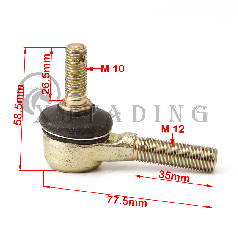 1ペアM10-M12 cfモト9030-101170用タイロッド,ギアボックス用ジョイントforce 1000 800 500x6 atv