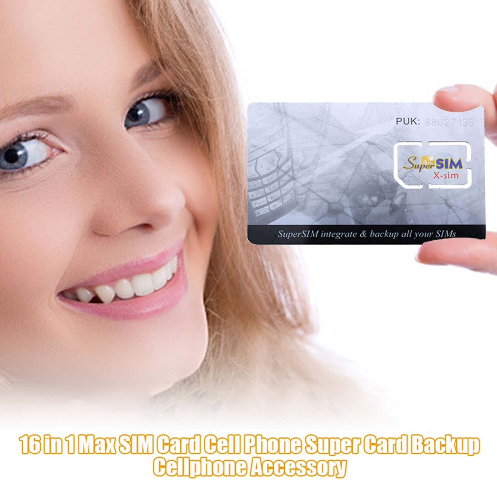 New Hot 6 in 1 Max SIM Card Cell Phone Super Card Backup Cellphone Accessory SMR