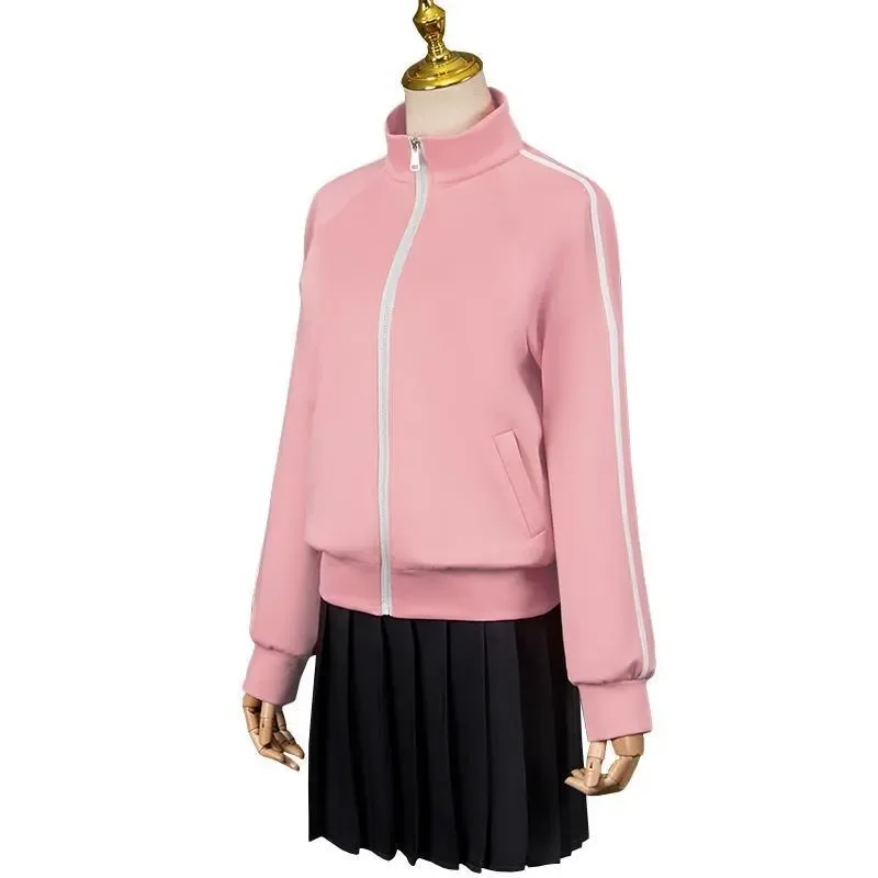 アニメぼっちザ・ロック後藤一人コスプレ衣装山田涼ピンクコートスカート JK 制服ハロウィン衣装
