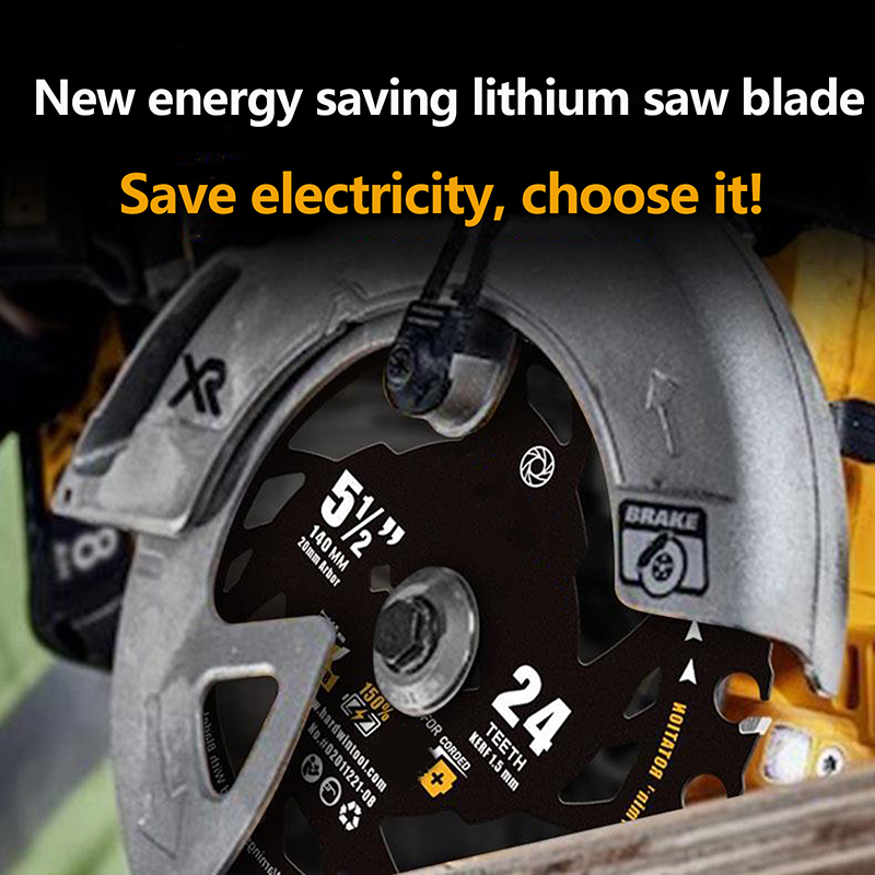 Energy Saving Lithium Saw Blade 4/5/5.5/6/6.5/7.25 Inch Energy Efficient Lithium Woodworking Cutting Disc Circular Saw Blade